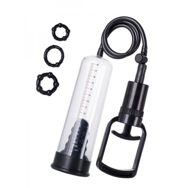 Cicimshop 3 halkalı Penis Pompası PVC Şeffaf 20,5 cm Cicimshop 3 halkalı Penis Pompası PVC Şeffaf 20,5 cm