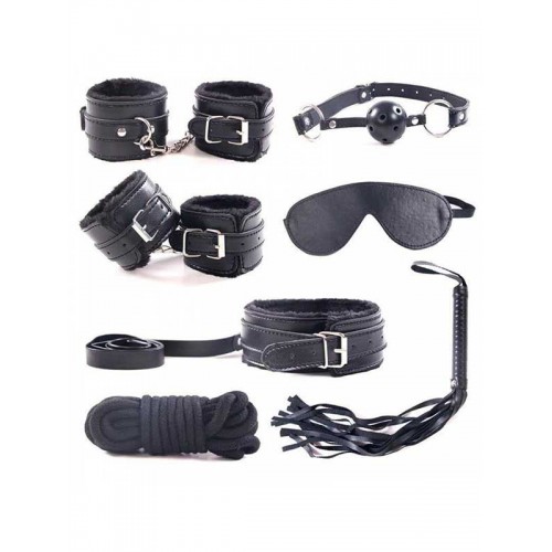 Cicimshop Fetiş Bağlama ve Fantezi Seti - Siyah Cicimshop Fetiş Bağlama ve Fantezi Seti - Siyah