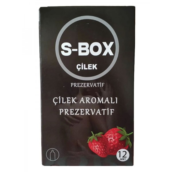 Cicimshop S-Box Çilek Aromalı Prezervatif 12'li
